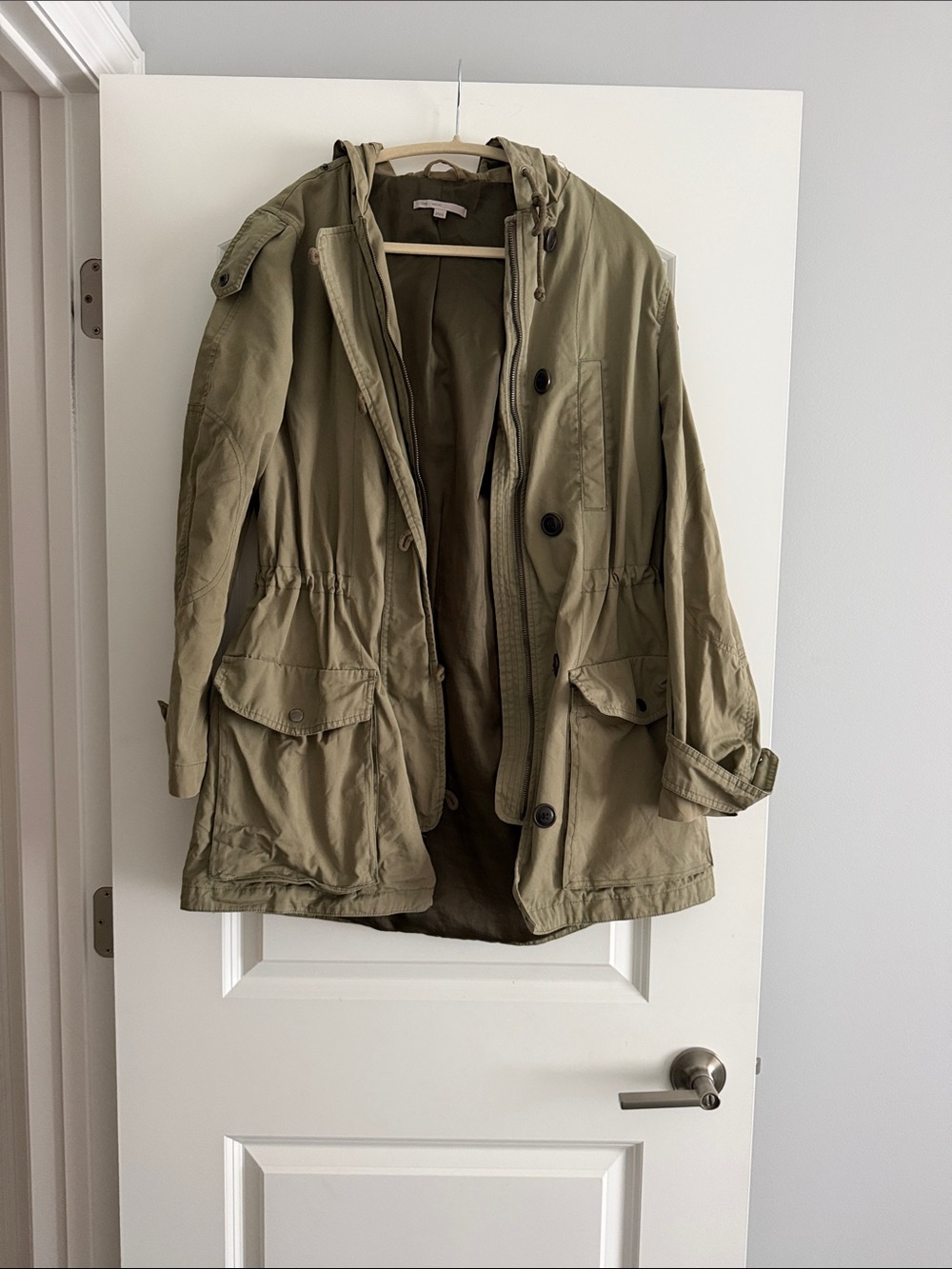 GAP Olive Green Hooded Utility Jacket
